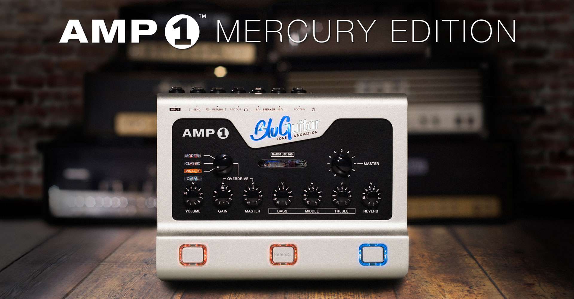 Winter NAMM 2018: BluGuitar unveils AMP1 MERCURY EDITION 